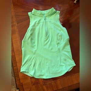 Lululemon Front Zip Mock-Neck Tennis Tank Top size 2